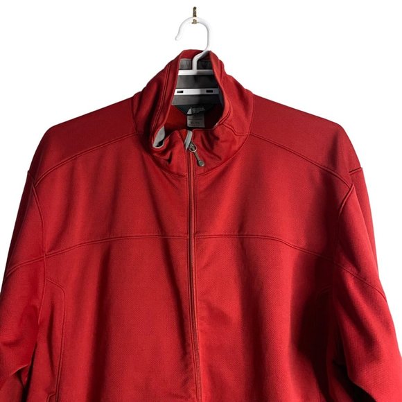 MEC Men's Red Full Zip Warm-up Performance Wear Jacket - Picture 2 of 12